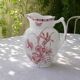 Immense brocade from the 19th century signed Bertrand Bordeaux Anemone ironstone.