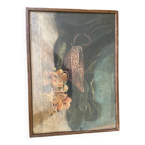 Aquarelle nature morte ancienne