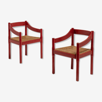 Paire de chaises Carimate par Vico Magistretti, années 1960