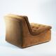 Pair of Modular Armchairs in Brown Corduroy by DUX, Sweden, 1970s