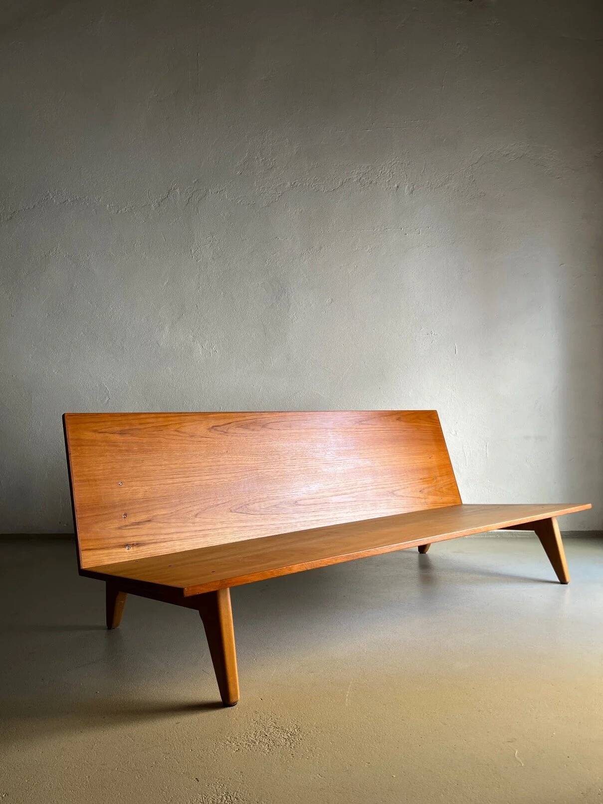 Teak daybed sofa by Gustaf Hiort Af Ornäs | Finland | 1950s