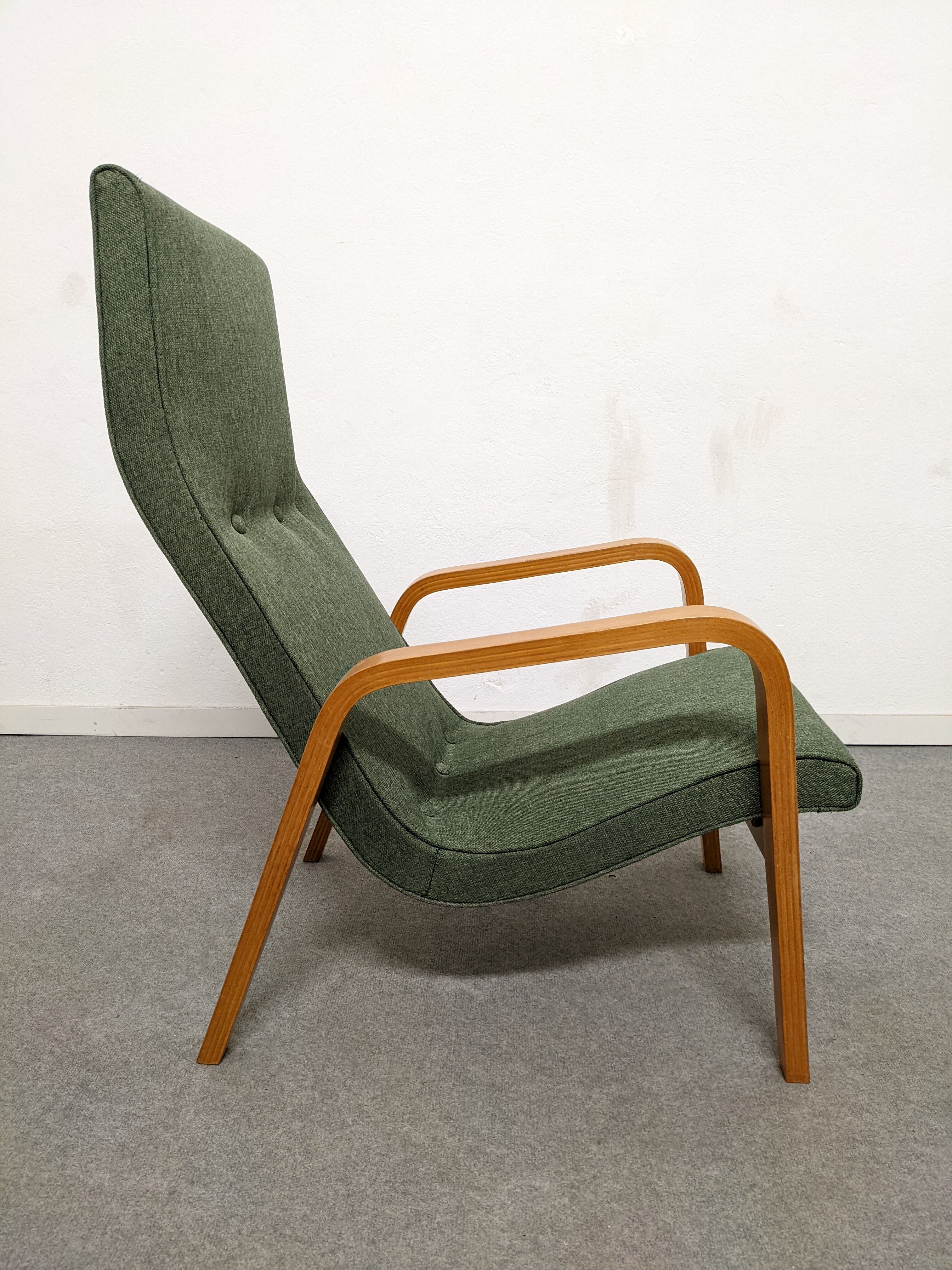 Paire de fauteuils en bois courbé des années 50/60
