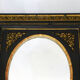 Napoleon III black oval mirror - 69x59cm