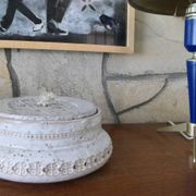 Rare boîte ou bonbonnière en céramique par Aldo Londi pour Bitossi 1960.