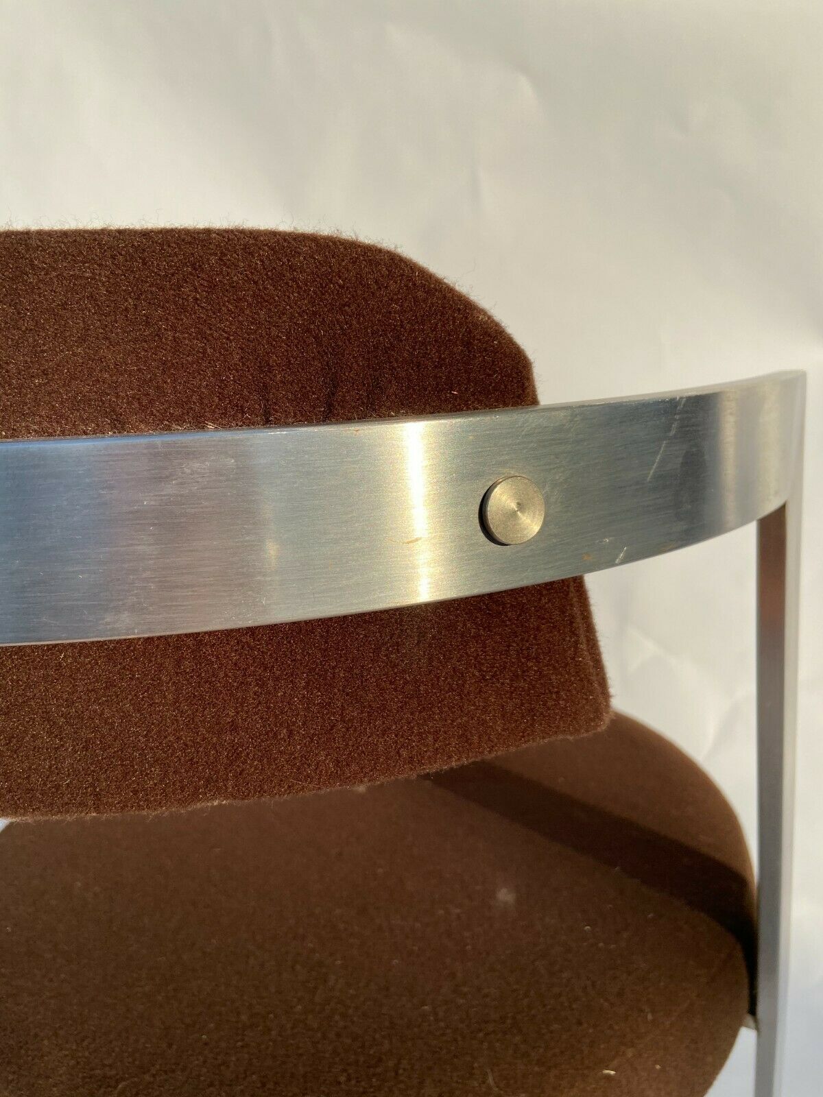 1970 stainless steel chair chrome style treck