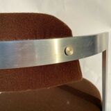 1970 stainless steel chair chrome style treck