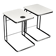 Vintage Mid-Century Italian Modern White Coffee Tables Carlotta