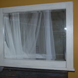 Mirror white patina rectangular former wood 51.5 x 65 cm