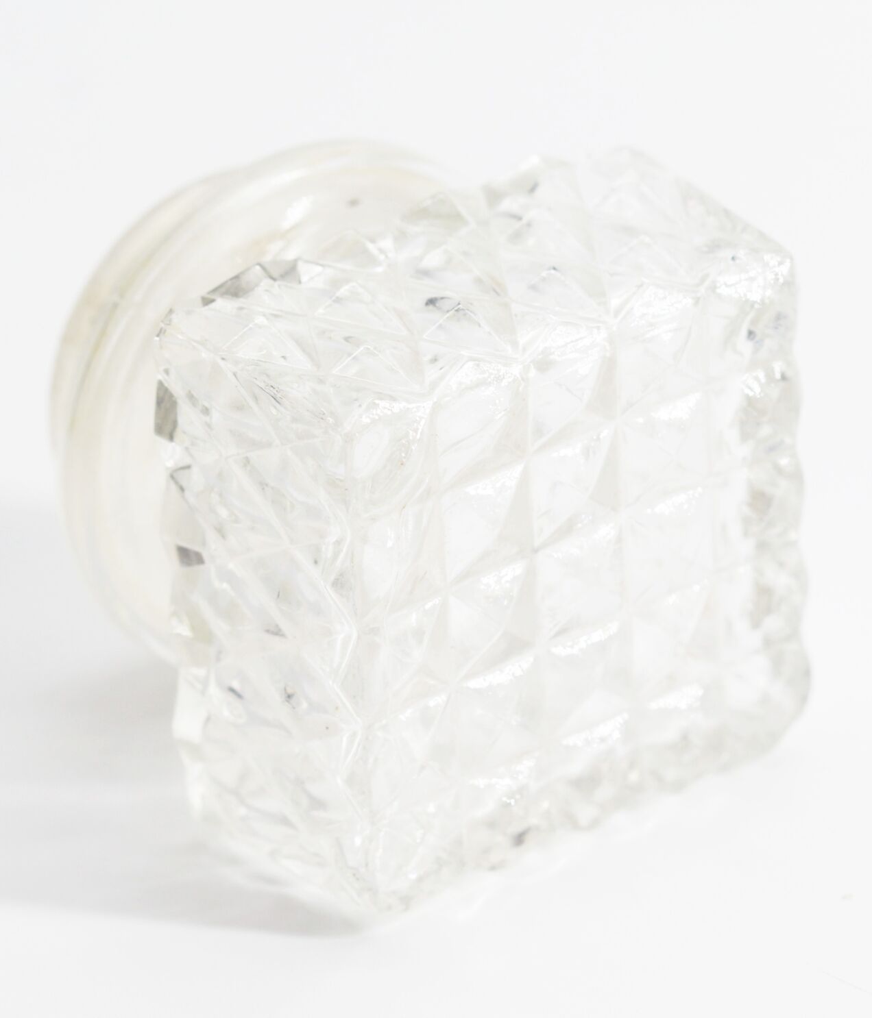 Old glass whiskey decanter