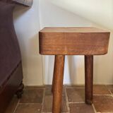 Brutalist stool in the style of Charlotte Perriand