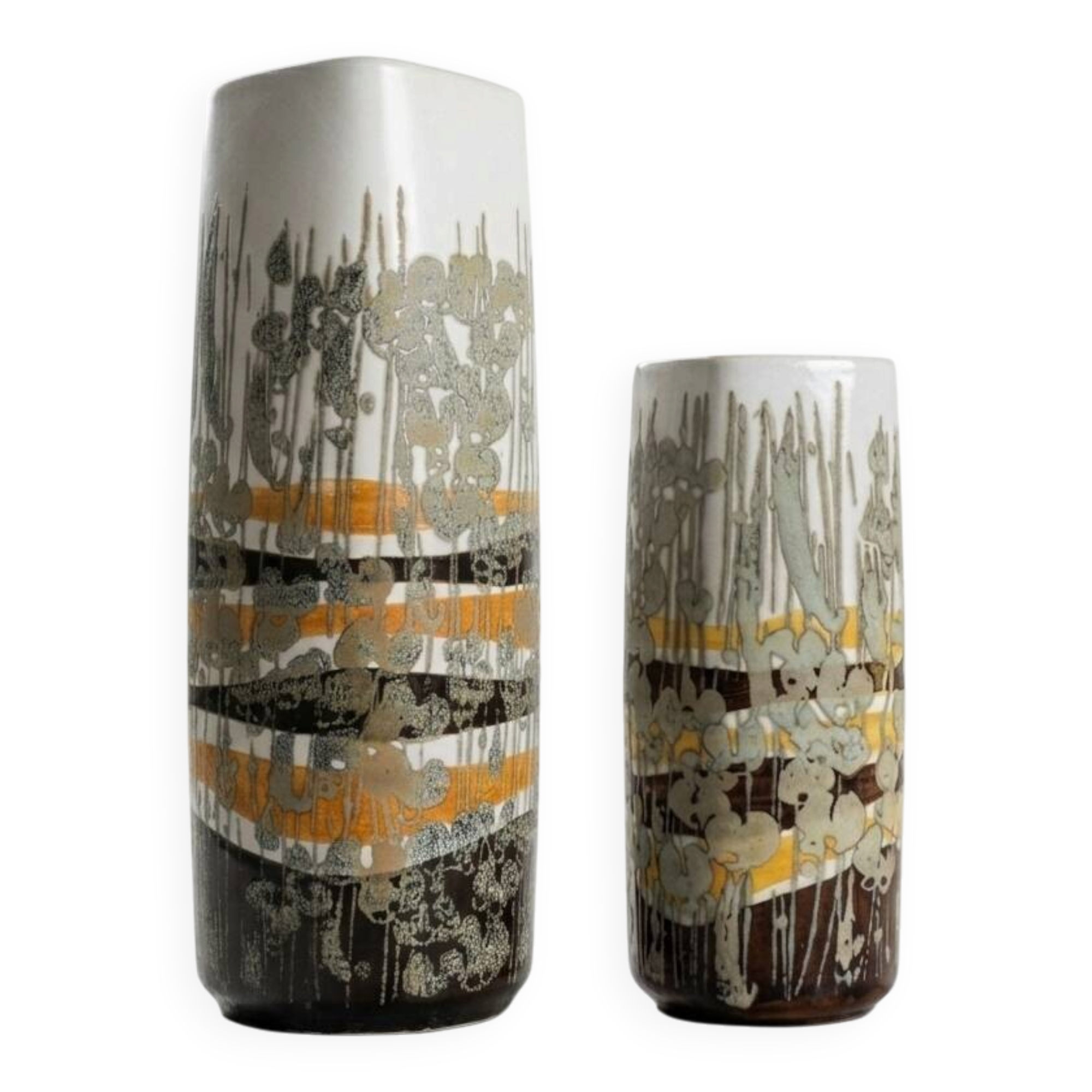 2 Royal Copenhagen vases, 1960s, design by Ivan Weiss.