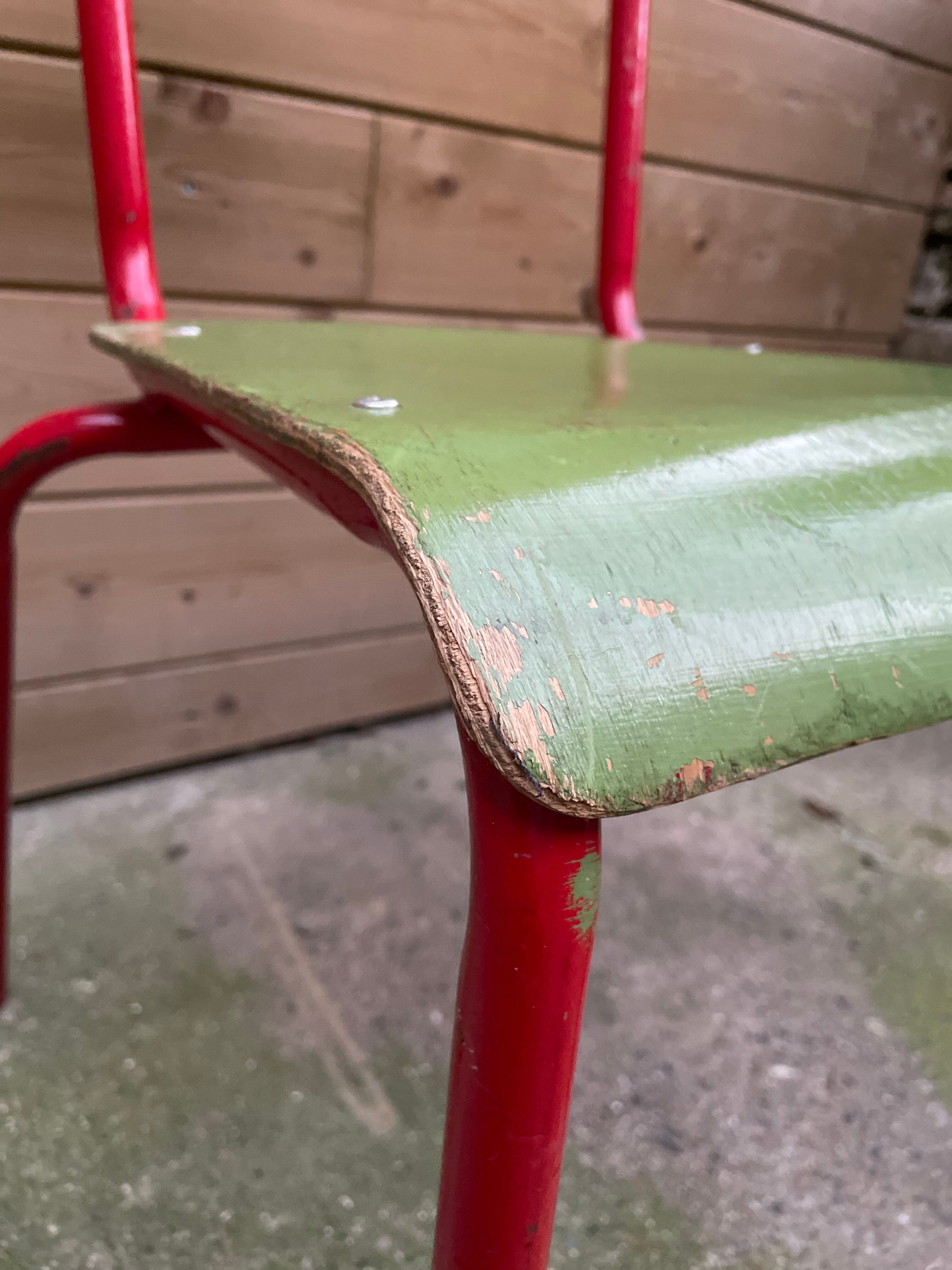 Set of 3 vintage school chairs