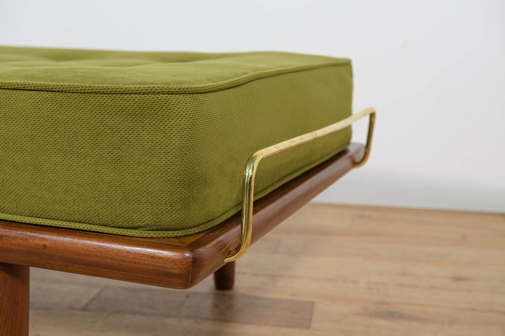 Modèle GE-19 de méridienne en teck, conçu par Hans J. Wegner pour Getama, Danemark, années 1950