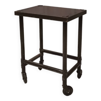 Side table, industrial Flambo rolling trolley