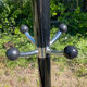 Vintage 1980s freestanding coat rack