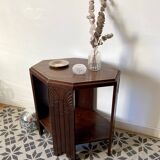 Art deco mahogany side table