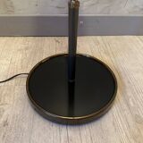 Brass and metal floor lamp