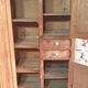 Small cabinet made of raw wood