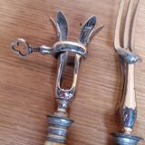 Vintage horn handle leg of lamb service