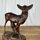 Terracotta sculpture of a young stag, Salvetti, 20th century