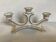 Old white and gold candlestick Belgium