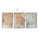 Miroir de barbier triptyque vintage