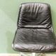 Wilkhahn swivel office chair, 1970s, chrome metal and leather