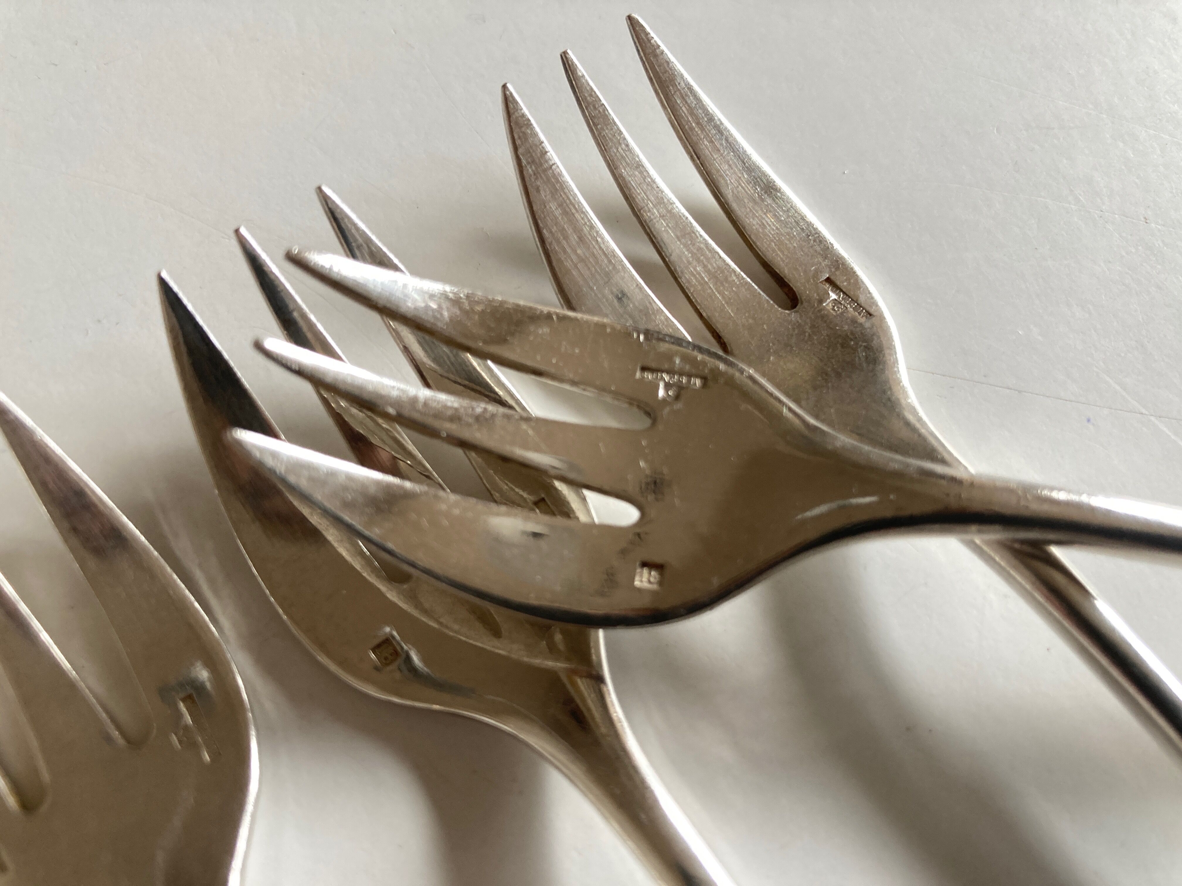 Set de 8 fourchettes à huitres uniplat Alfénide Christofle