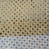 Faux Bamboo and Glass Side Table