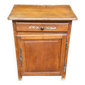 Vintage solid wood buffet commode from the 19th century.