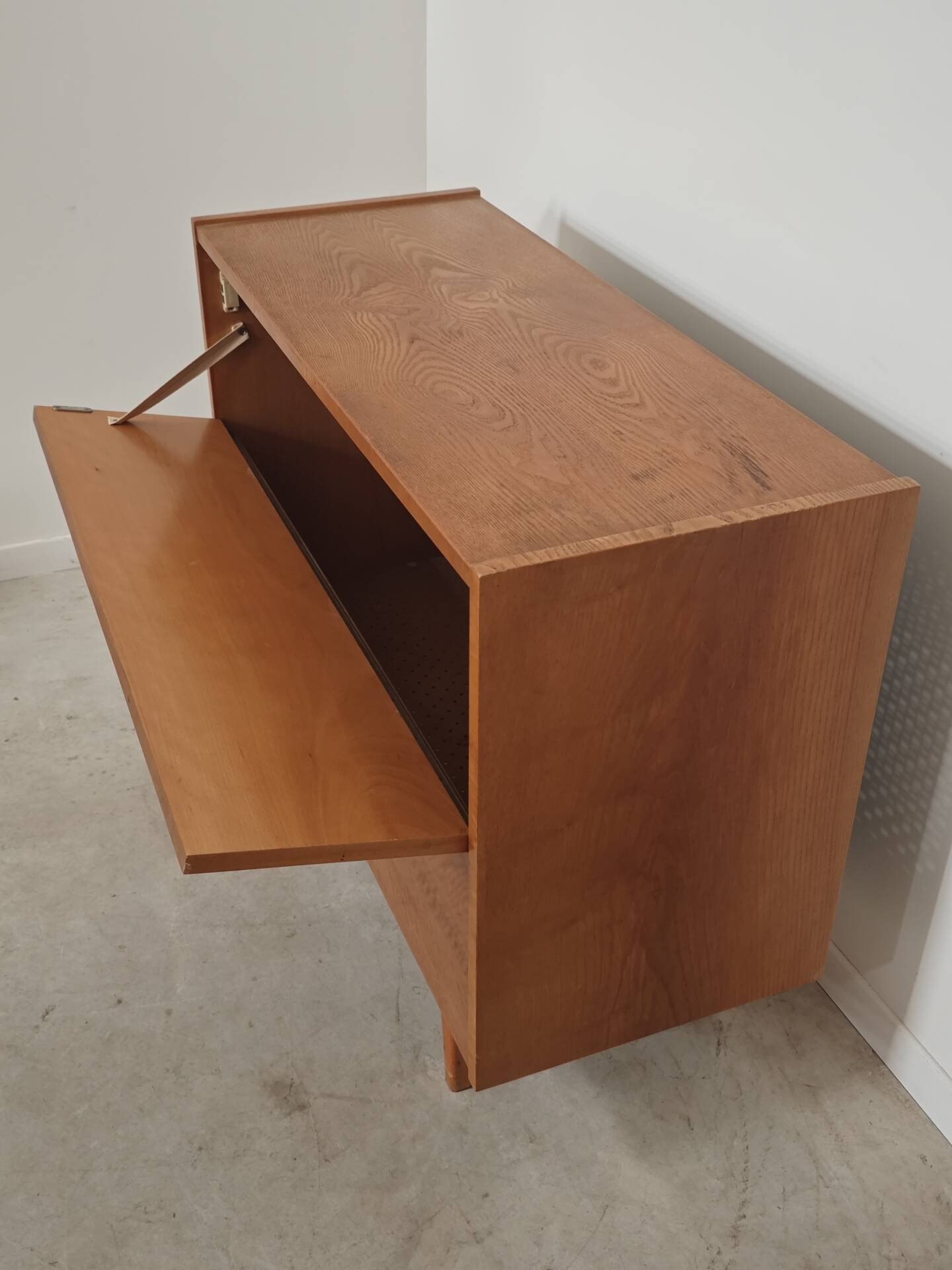 Wooden storage chest for linen or toys Jitona Sobeslav 1960