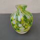 Vase vintage façon Clichy Murano à violettes