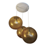 Amber glass ball suspension light Parscot