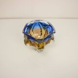 Art glass vintage ashtray designed by josef hospodka in the 1960's.