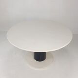 Round marble dining table, 1980's