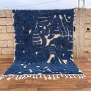 Tapis berbère naturel fait main 3x2 m