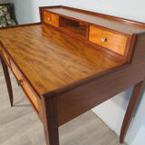 Art Deco office in lemon and mahogany