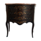 Console en marqueterie avec marbre
