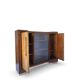 Striking Art Deco birch wood sideboard