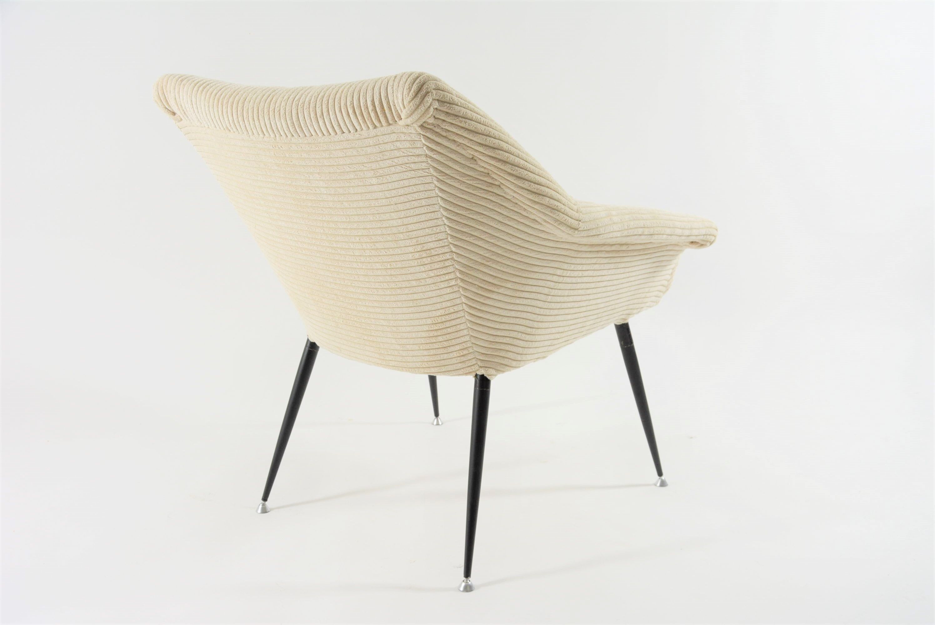 Ivory square shell chair