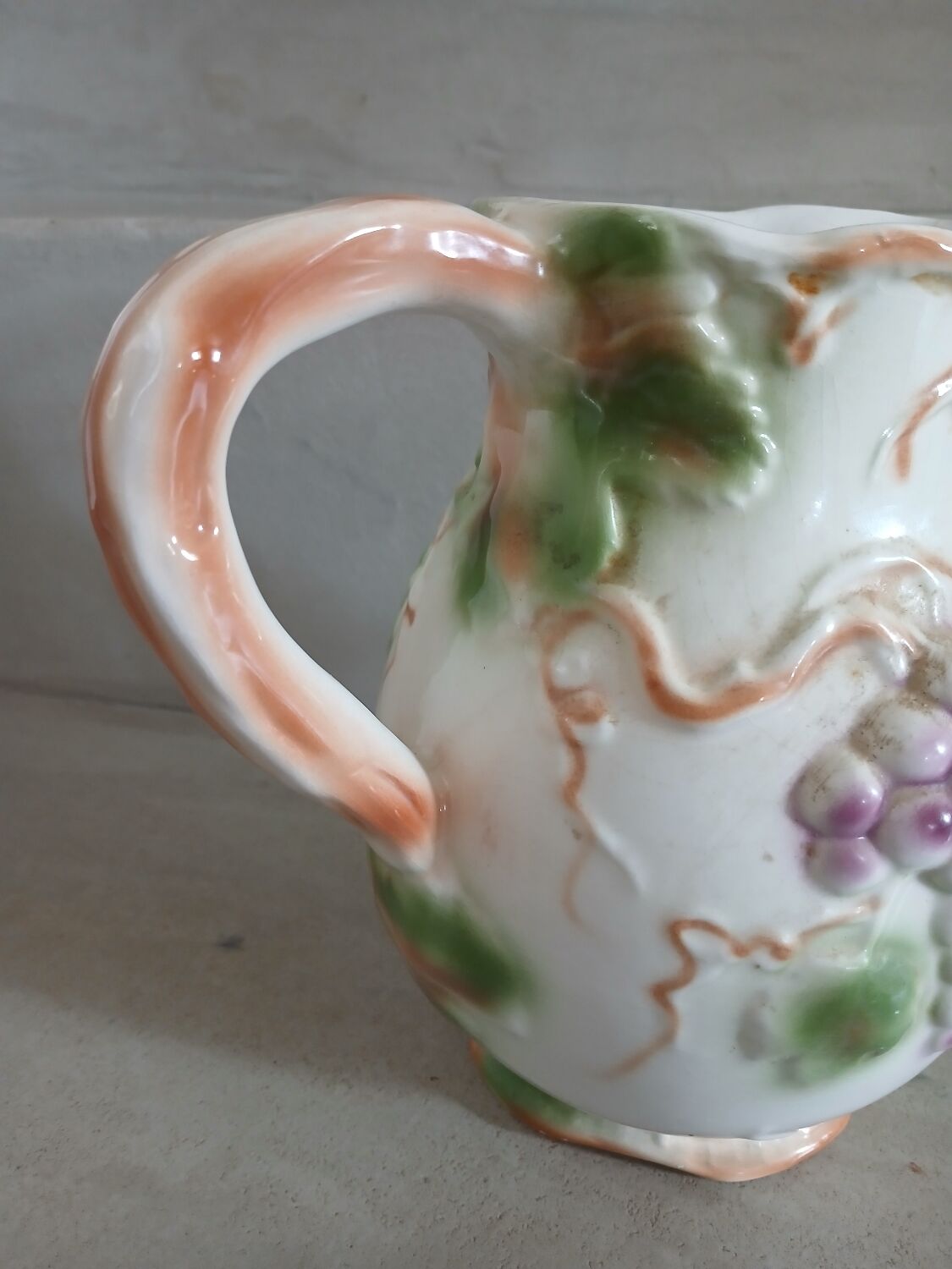 Antique jug in slipware