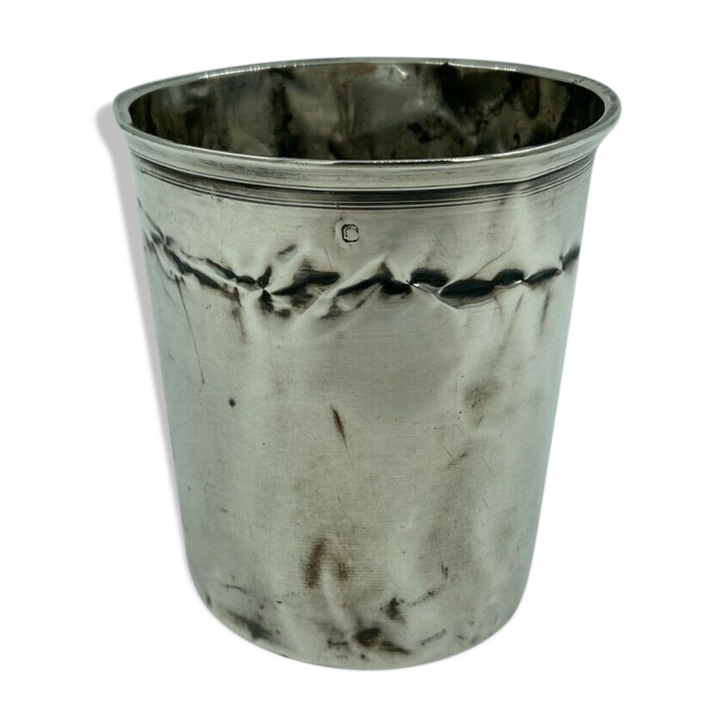 Silver timbale XlXeme poincon minerve large size 67 grams