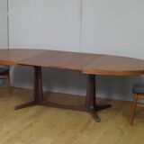 Baumann walnut oval table