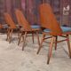 Suite of 4 chairs 515 Oswald Haerdtl's  for Thonet