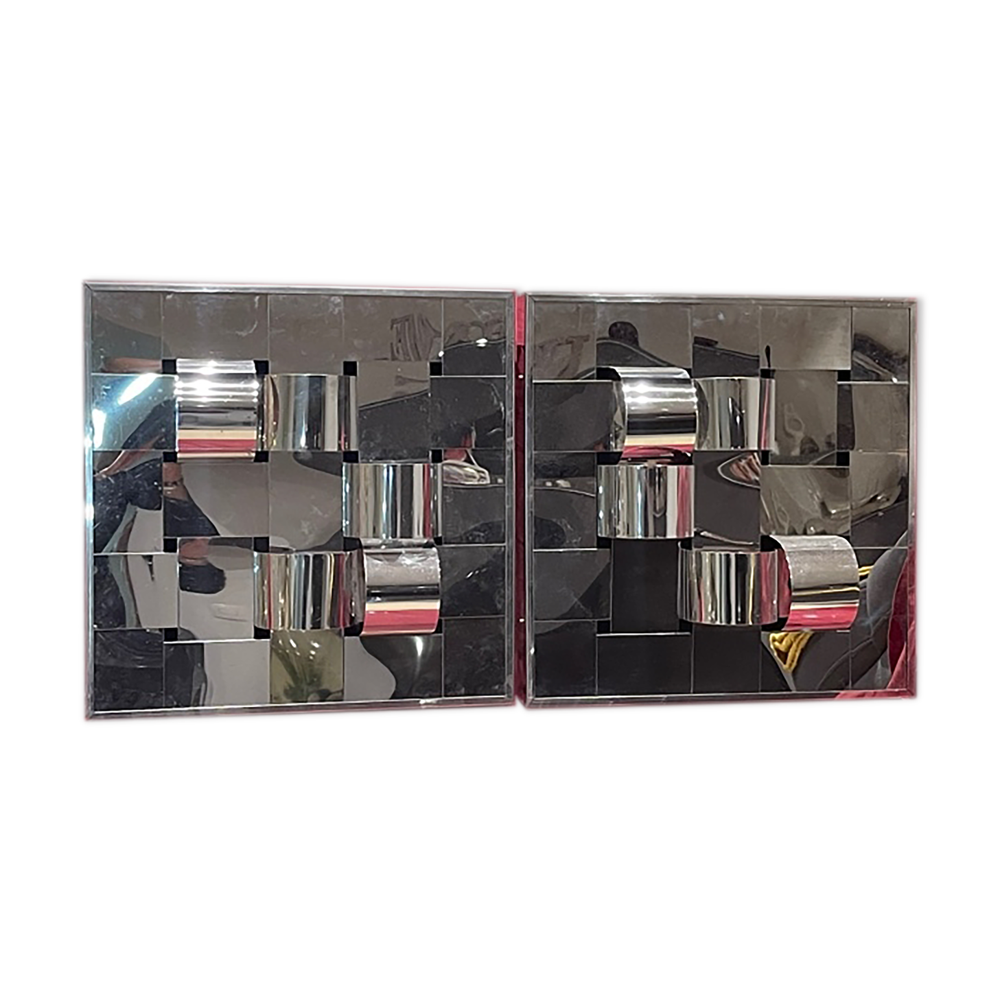 Pair of wall lamps Goffredo Reggiani design 1970