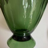 XXL pitcher vase in blown Empoli glass H40cm