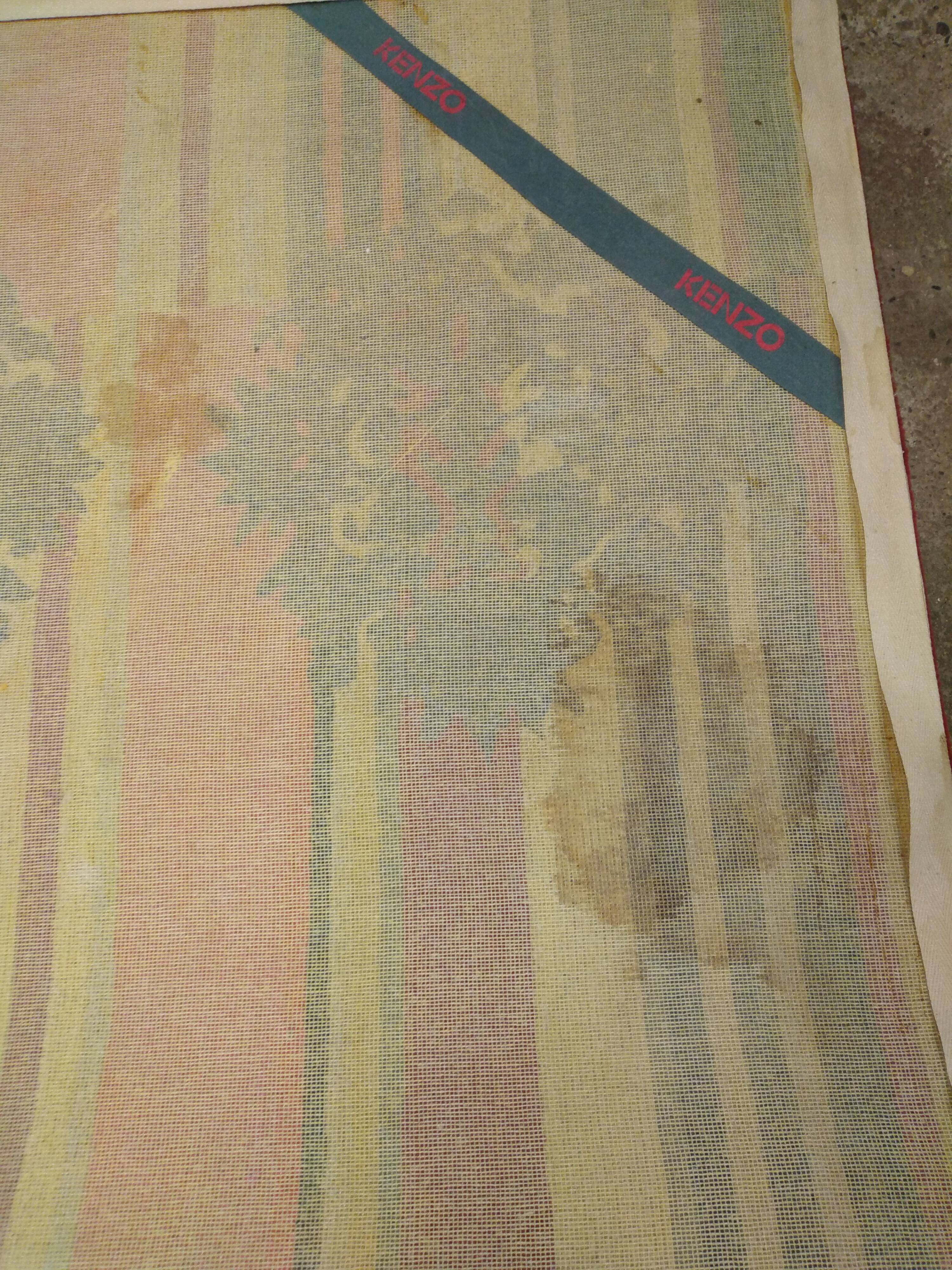 Kenzo rug "red pigalle" vintage