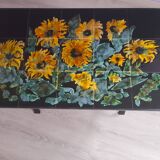 Ceramic coffee table from Quimper signed by Youen.