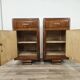 Pair of Art Decò walnut nightstands, 1940