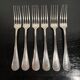 Silver-plated metal forks